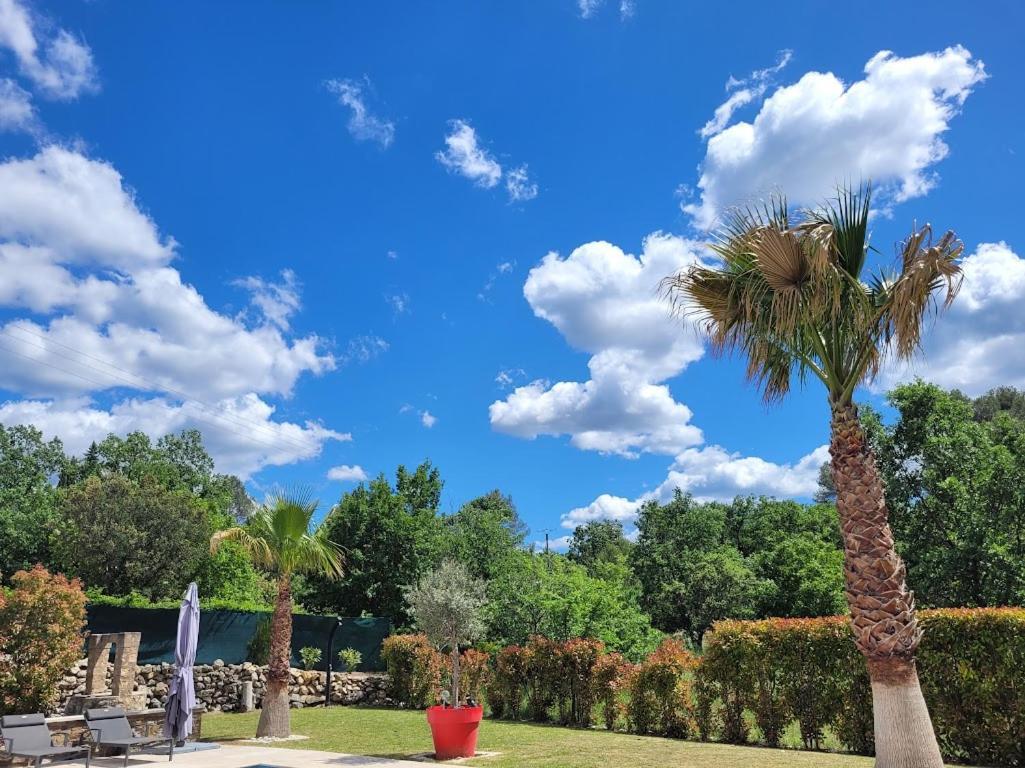Villa Les Palmiers En Provence Besse-sur-Issole Exterior foto